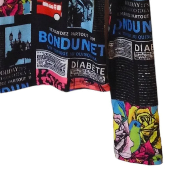 Shein Long Sleeve High Neck T-Shirt Cartoon Graphics Cycling Bike Riding Active - Picture 3 of 6